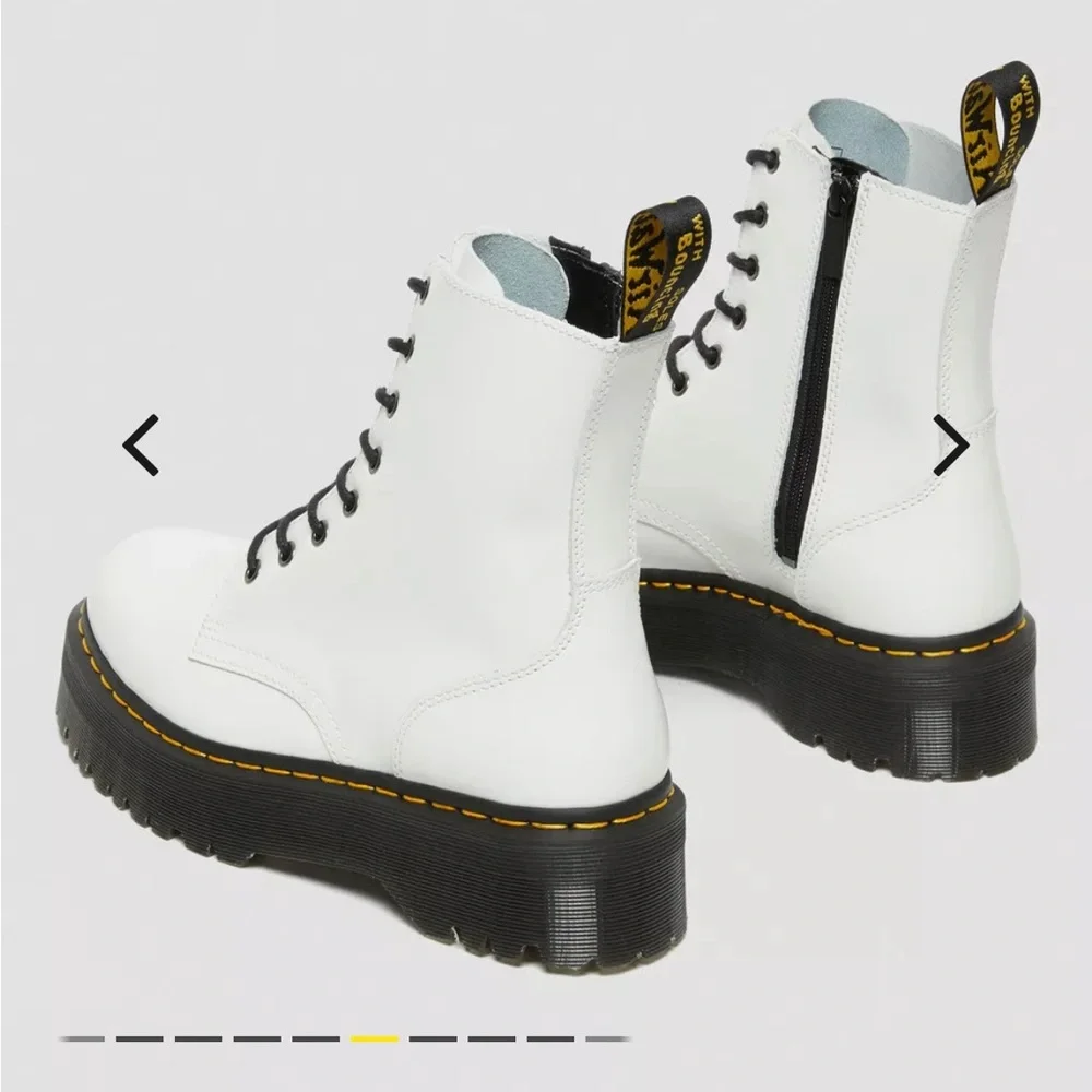 NWOT White Platform Doc Martens - Picture 5 of 12